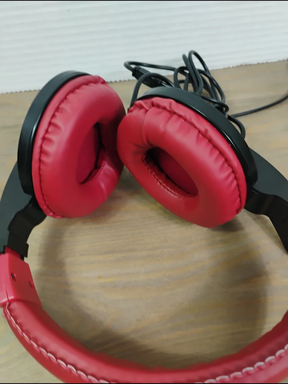 Red USB Gaming Headset - Stereo Over-Ear Headphones